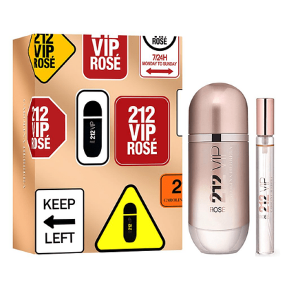 Estuche Carolina Herrera 212 VIP Rose - 80 ml - Eau de Parfum - Mujer