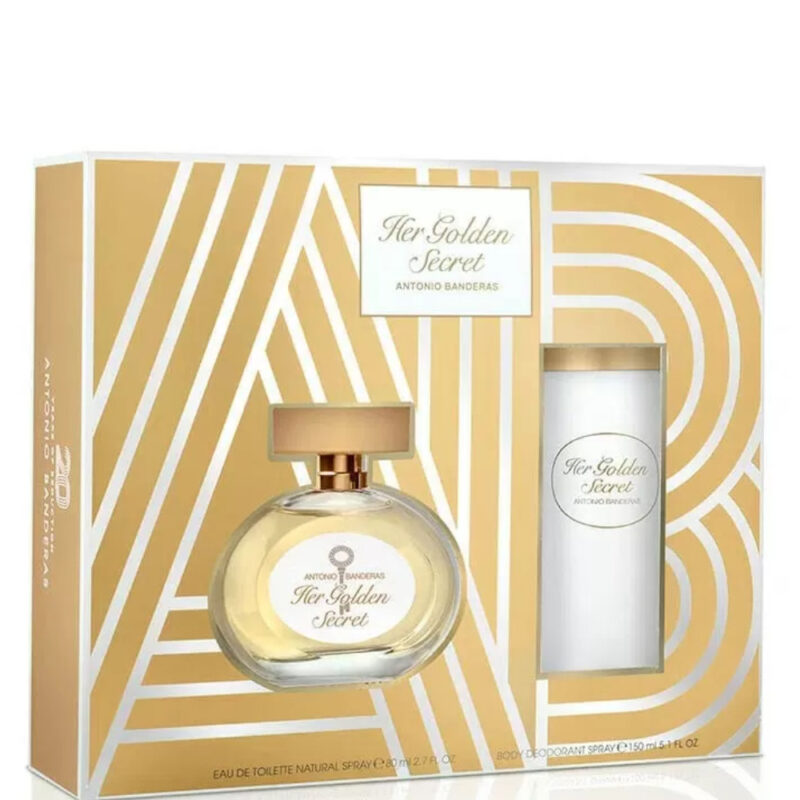 Estuche Antonio Banderas Her Golden Secret - 80 ml - Eau de Toilette - Mujer