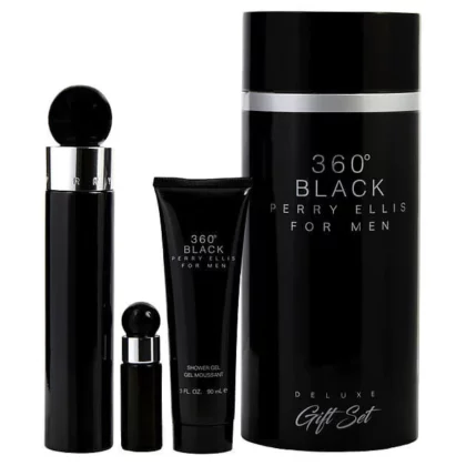 Estuche Perry Ellis 360° Black - 100 ml - Eau de Toilette - Hombre