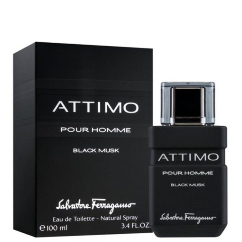 Perfume Salvatore Ferragamo Attimo Black Musk - 100 ml - Eau de Toilette - Hombre