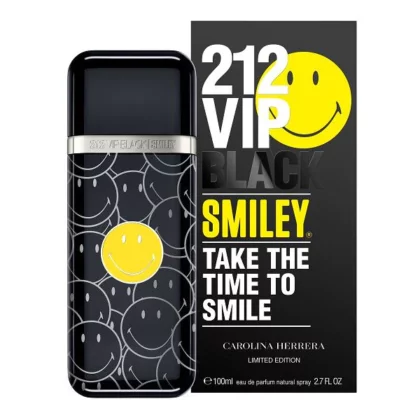 Perfume Carolina Herrera 212 VIP Black Smiley Limited Edition - 100 ml - Eau de Parfum - Hombre