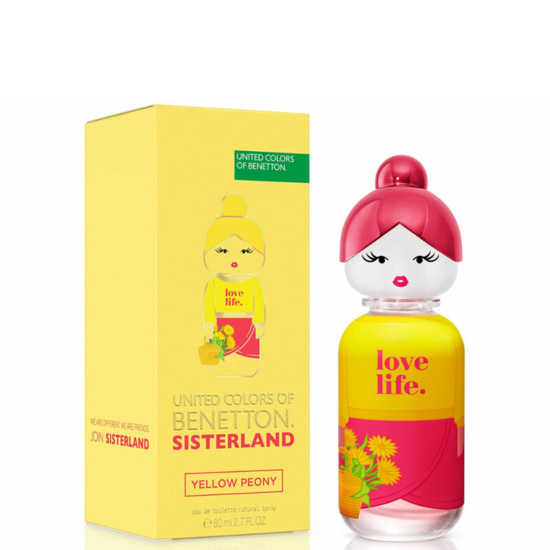 Perfume Benetton Sisterland Red Rose - 80 ml - Eau de Toilette - Mujer