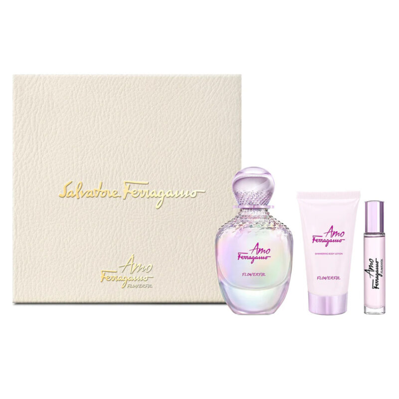 Estuche Salvatore Ferragamo Amo Flowerful - 100 ml - Eau de Toilette - Mujer