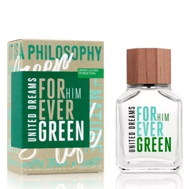 Perfume Benetton Forever Green - 100 ml - Eau de Toilette - Hombre